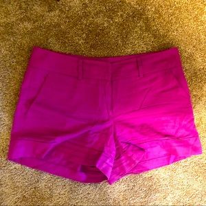 New York & Co Magenta Size 8 Linen Shorts